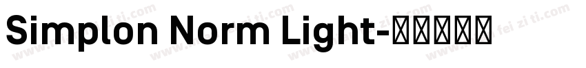 Simplon Norm Light字体转换